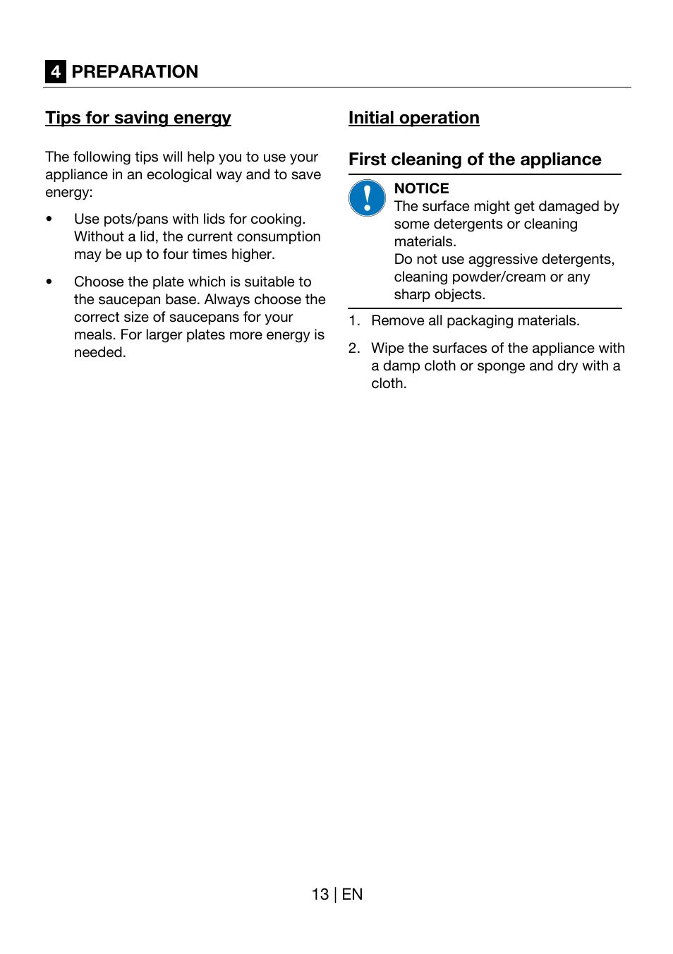 Blomberg GEN 12400 X User Manual | Page 13 / 17