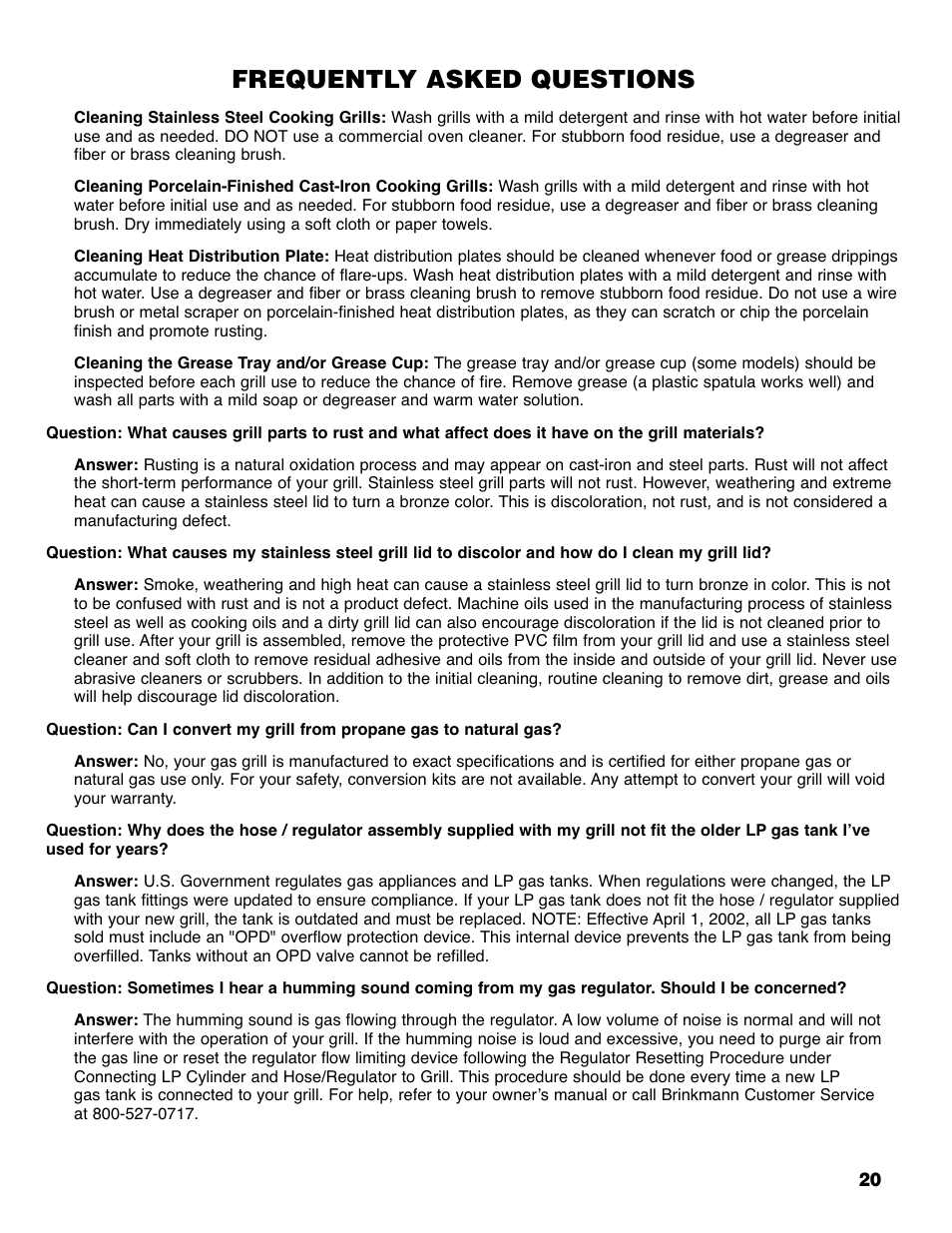 Frequently asked questions | Brinkmann ProSeries 4435 User Manual | Page 21 / 36