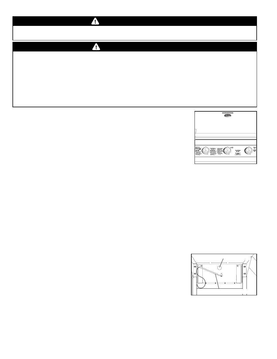 Advertencia, Instrucciones de encendido, Encendido de las hornillas principales | Brinkmann 8300 User Manual | Page 42 / 64