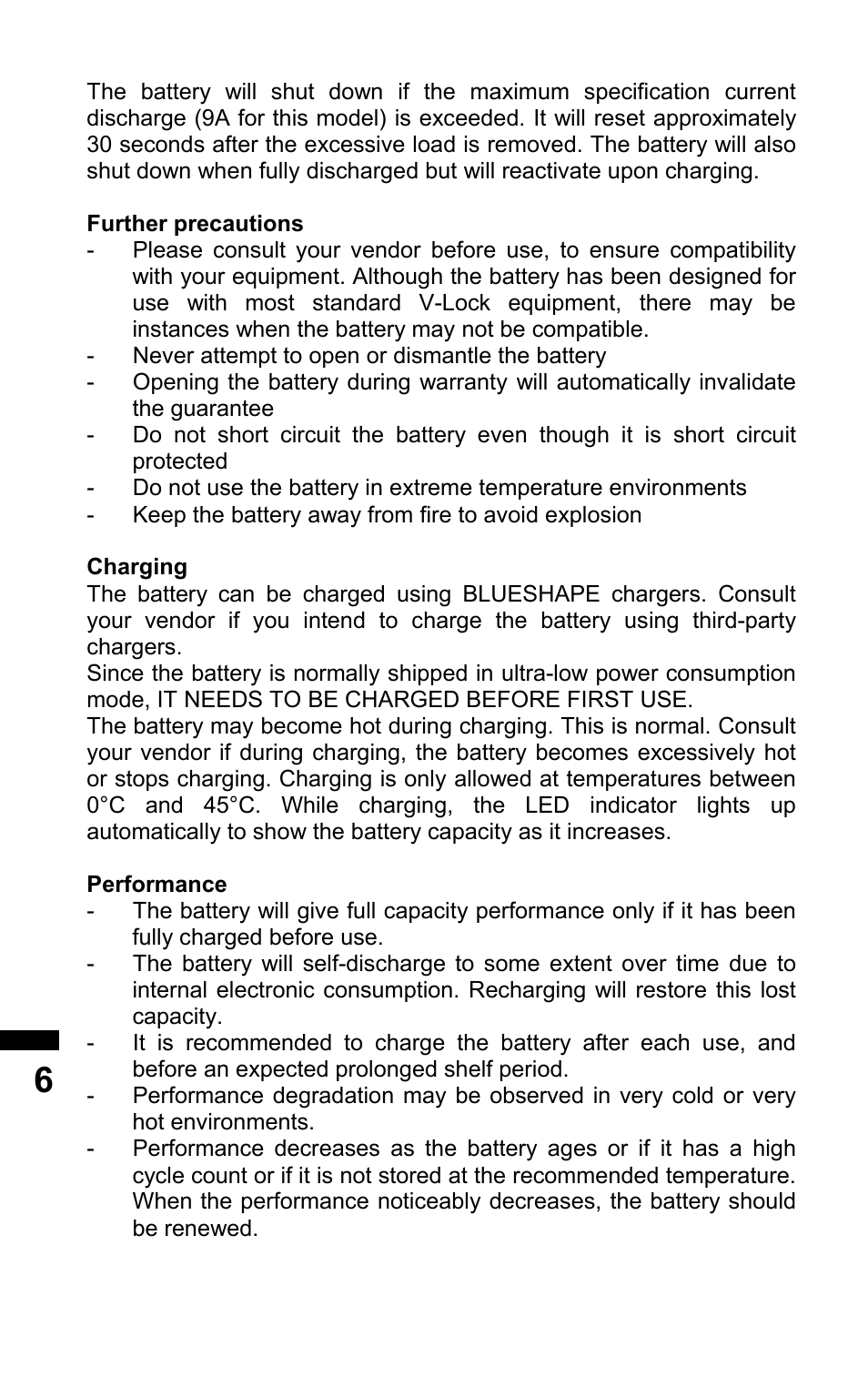 BLUESHAPE BV180 User Manual | Page 6 / 8