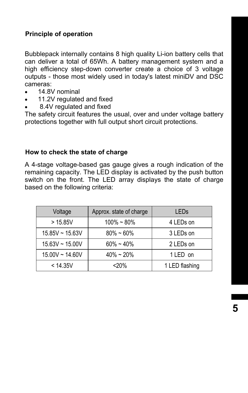 BLUESHAPE BUBBLEPACK User Manual | Page 5 / 11