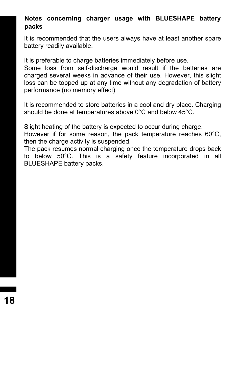 BLUESHAPE CVS8XW User Manual | Page 18 / 20