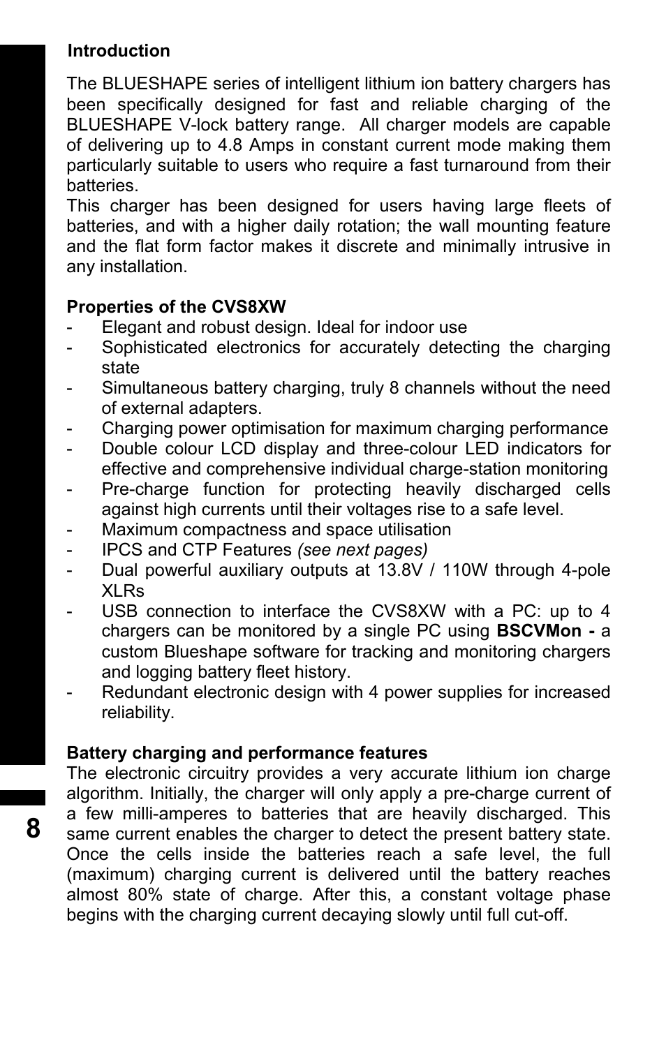 BLUESHAPE CVS8XW User Manual | Page 8 / 20