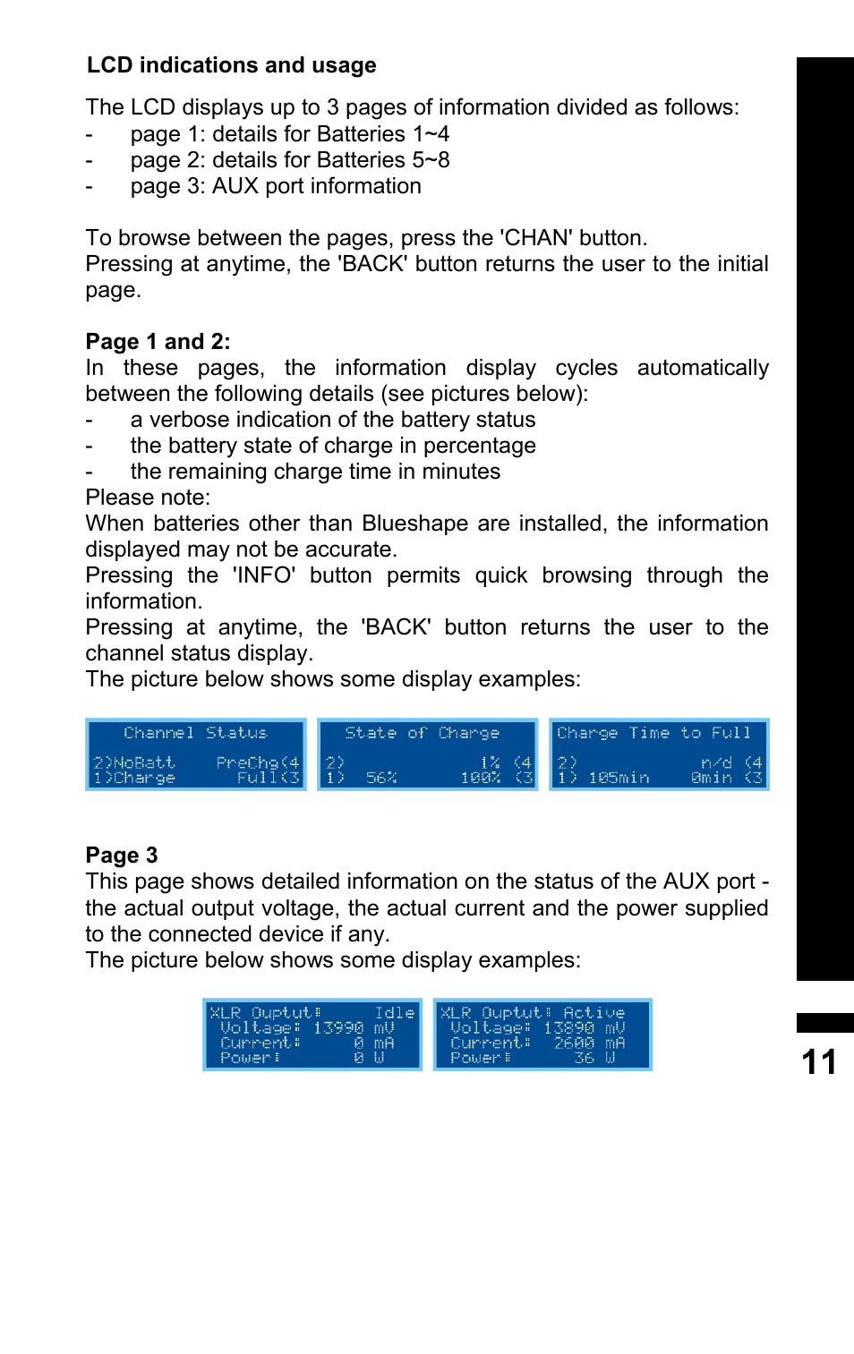 BLUESHAPE CVS8X User Manual | Page 11 / 16
