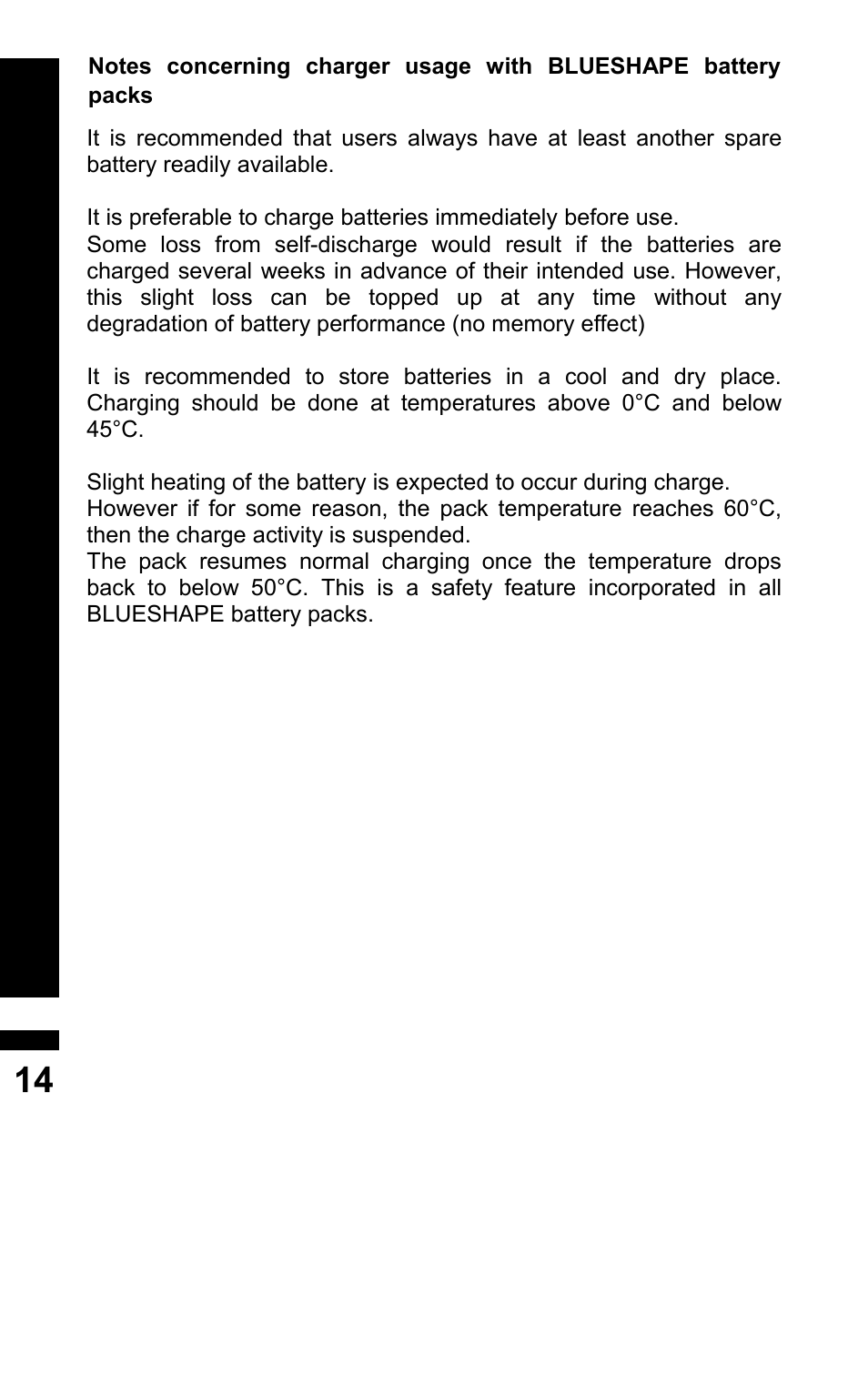 BLUESHAPE CVS4X User Manual | Page 14 / 16