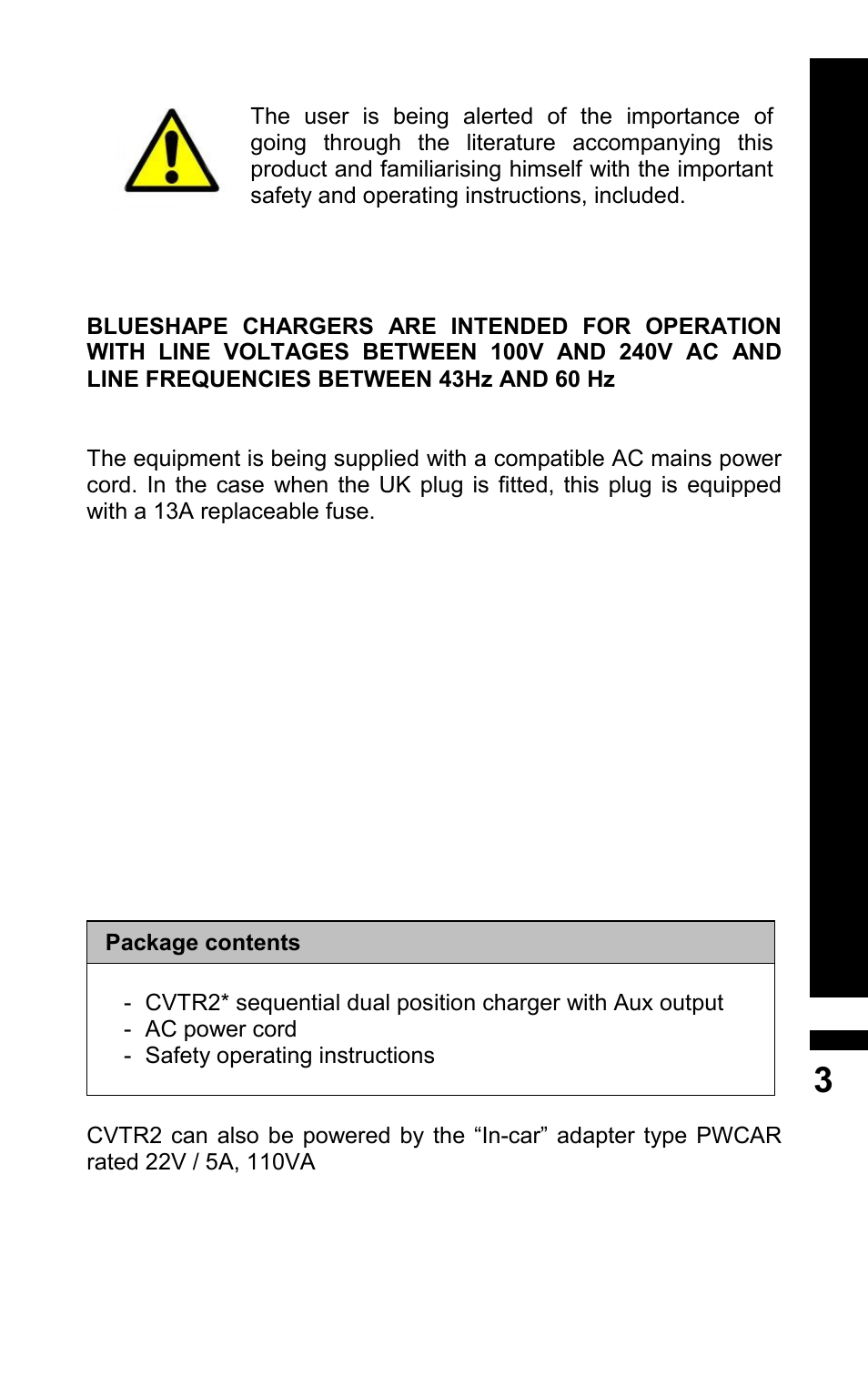 BLUESHAPE CVTR2 User Manual | Page 3 / 16