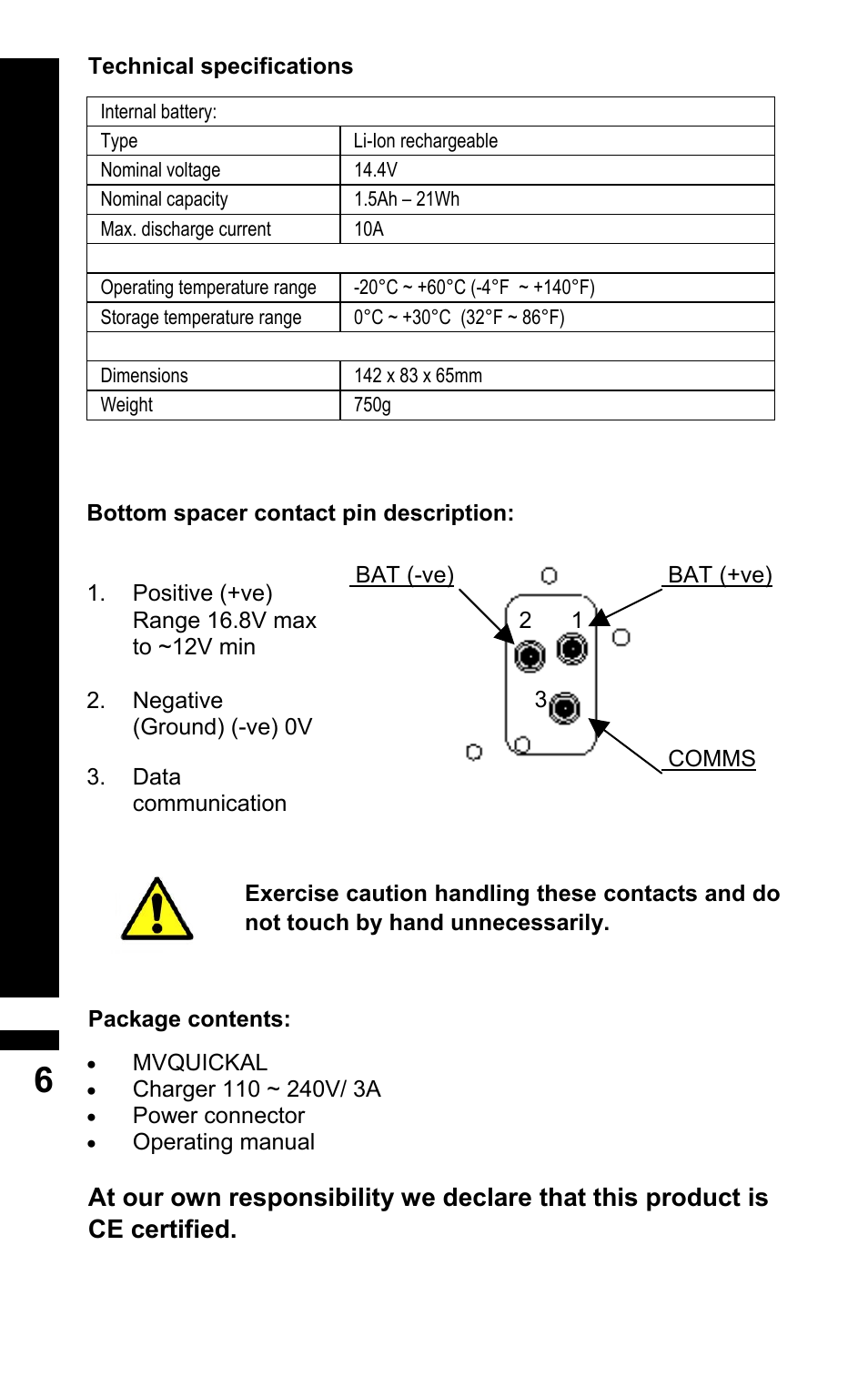 BLUESHAPE MVQUICKAB Hot-Swap adapter User Manual | Page 6 / 12