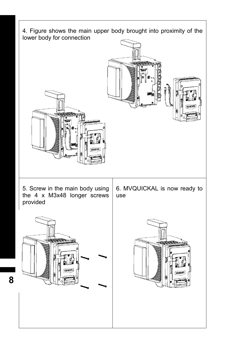 BLUESHAPE MVQUICKAB Hot-Swap adapter User Manual | Page 8 / 12