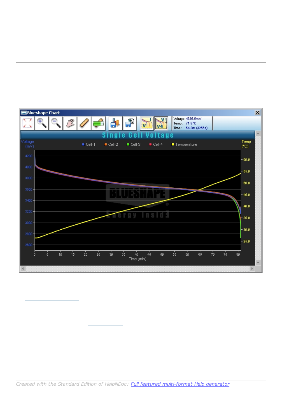 Single cell voltage, Single cell voltages | BLUESHAPE BSMon v3.0 User Manual | Page 25 / 31