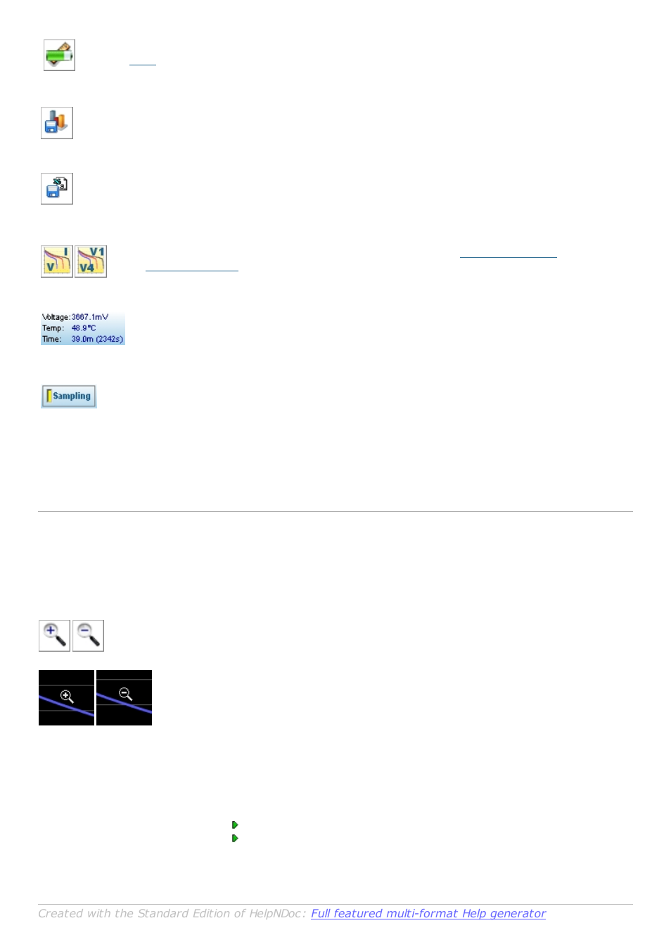 Zoom in/out, Zoom in, Learn | Zoom out | BLUESHAPE BSMon v3.0 User Manual | Page 27 / 31