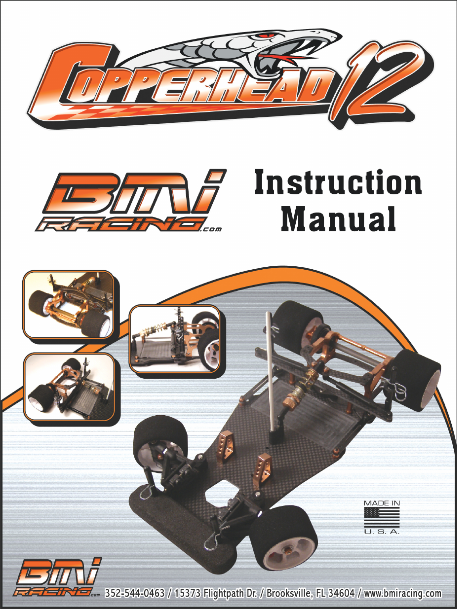 BMI Racing Copperhead 12 User Manual | 12 pages