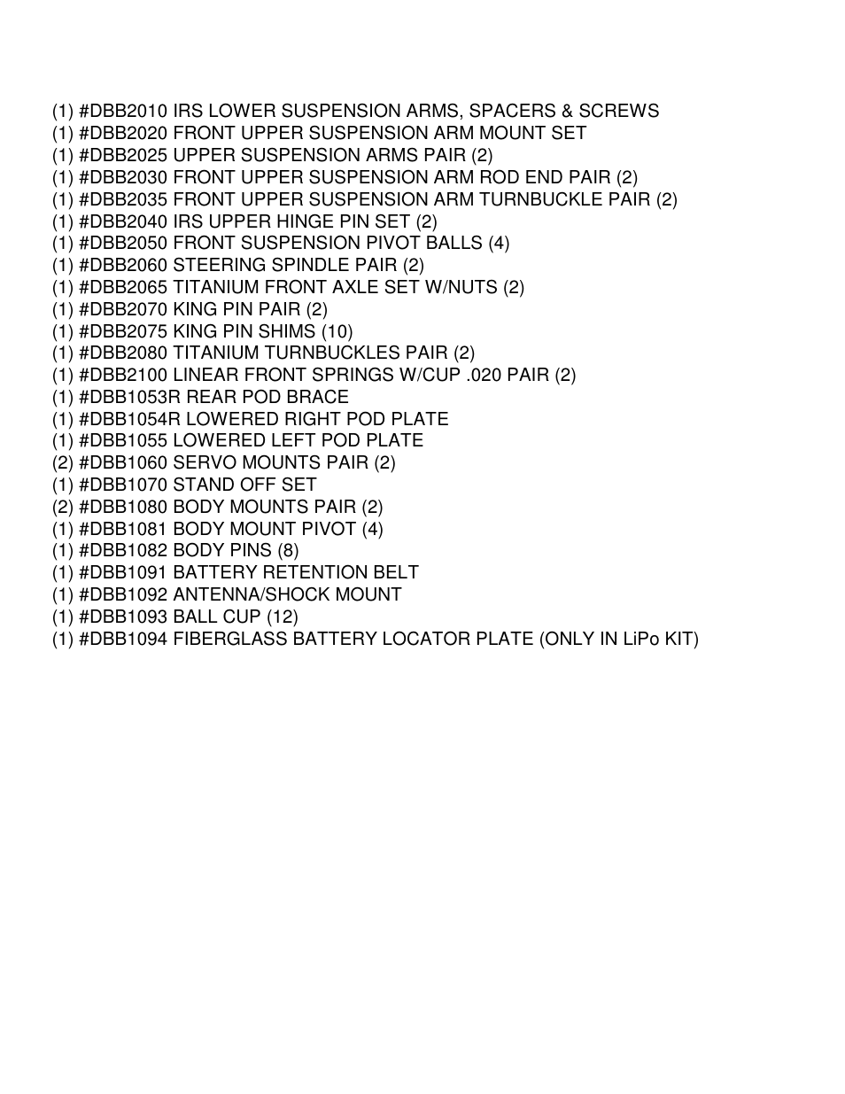 BMI Racing Copperhead 12 User Manual | Page 12 / 12