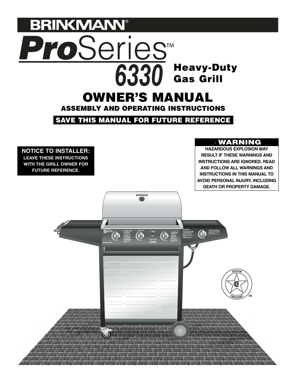 Brinkmann 6330 User Manual | 36 pages