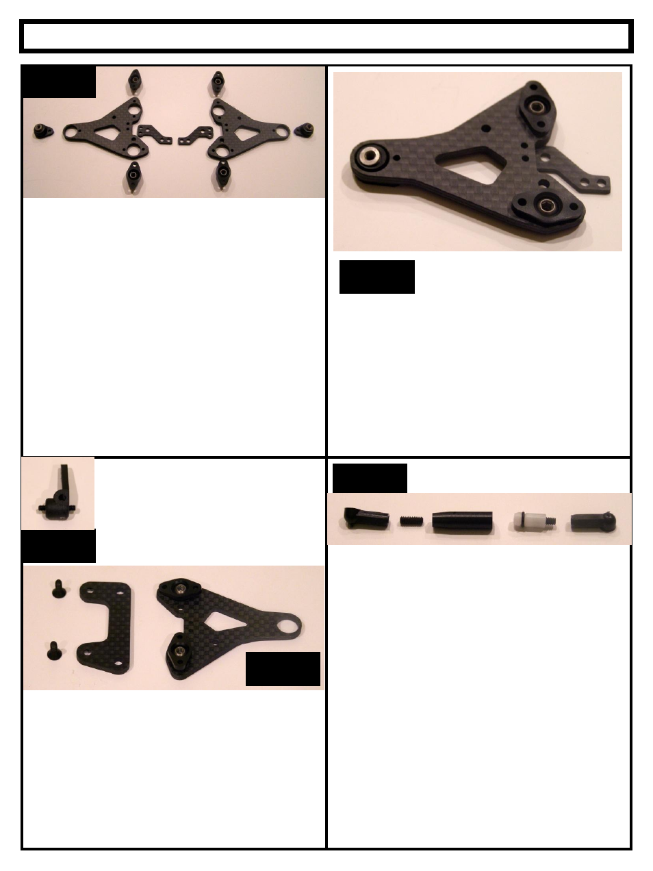 BMI Racing Double Wishbone Front End User Manual | 3 pages