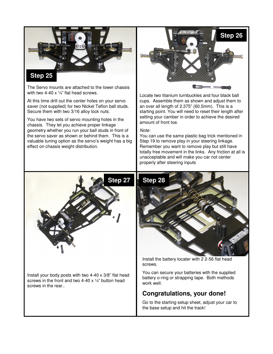 Step 28 | BMI Racing DB12RR User Manual | Page 10 / 10