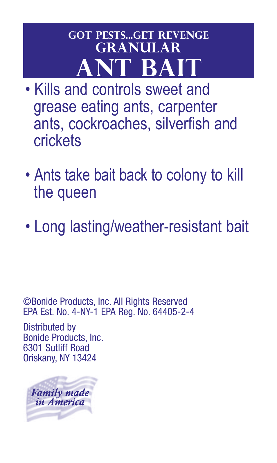 Bonide Ant Bait Granules User Manual | 8 pages