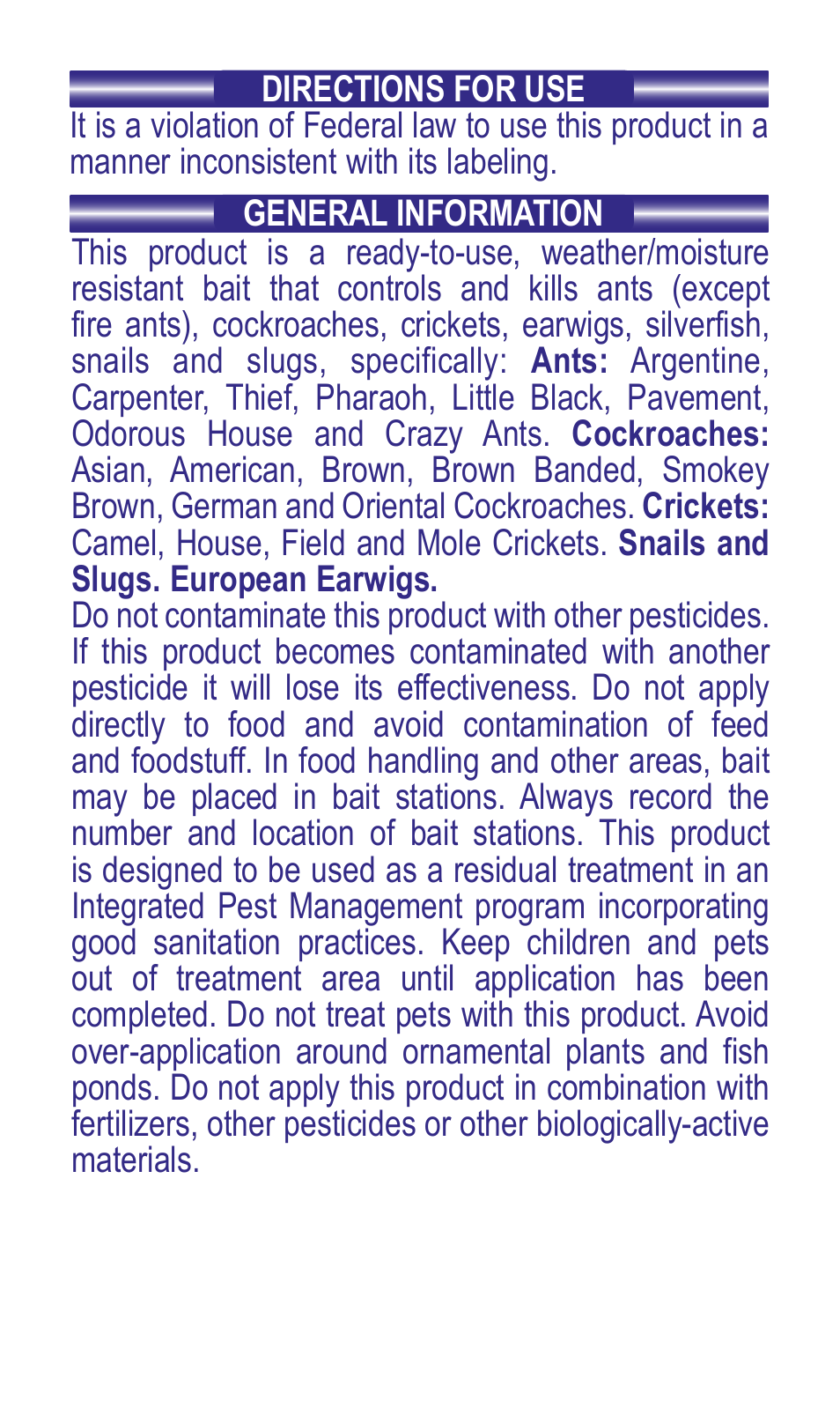Bonide Ant Bait Granules User Manual | Page 2 / 8