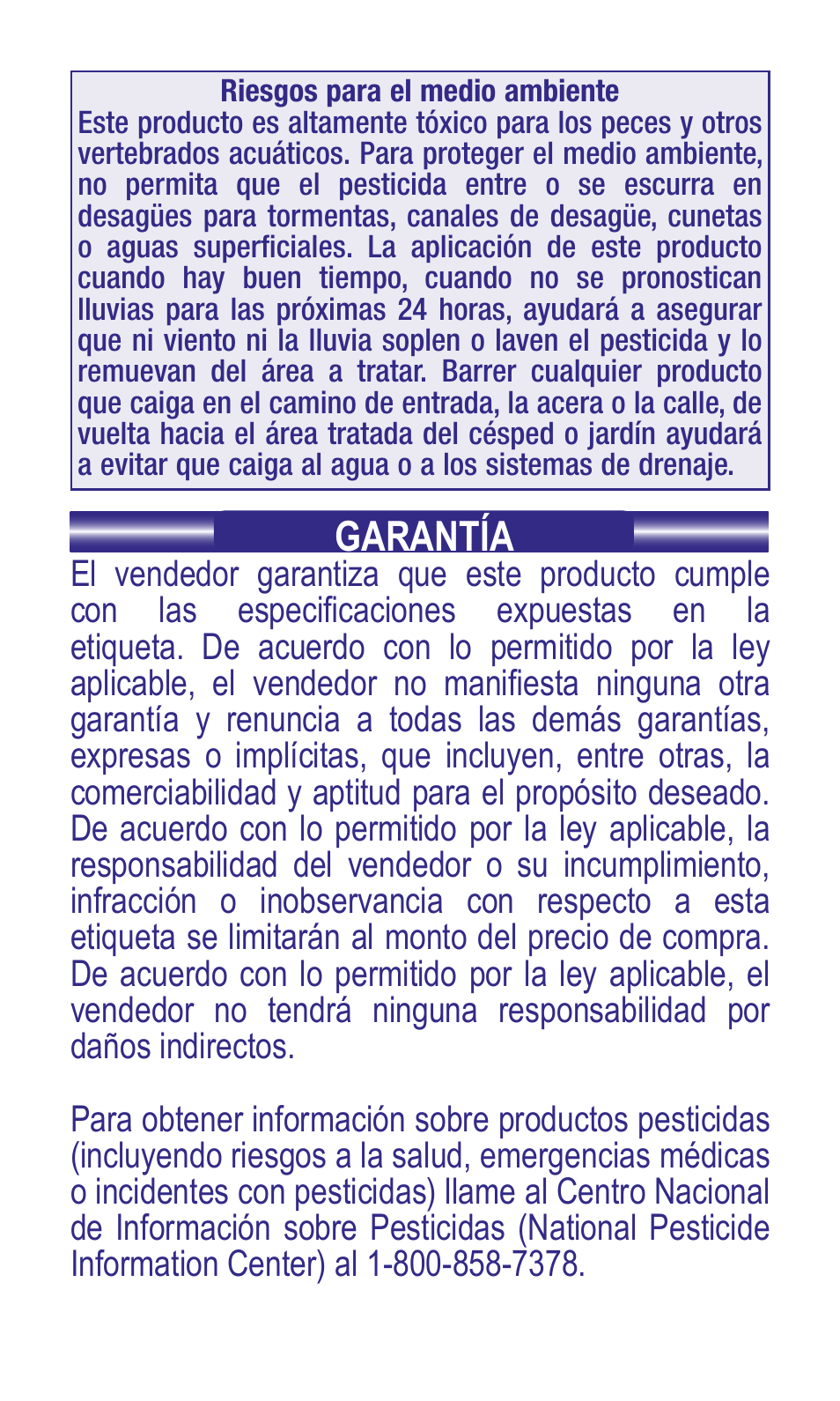 Garantía | Bonide Ant Killer Granules User Manual | Page 12 / 12