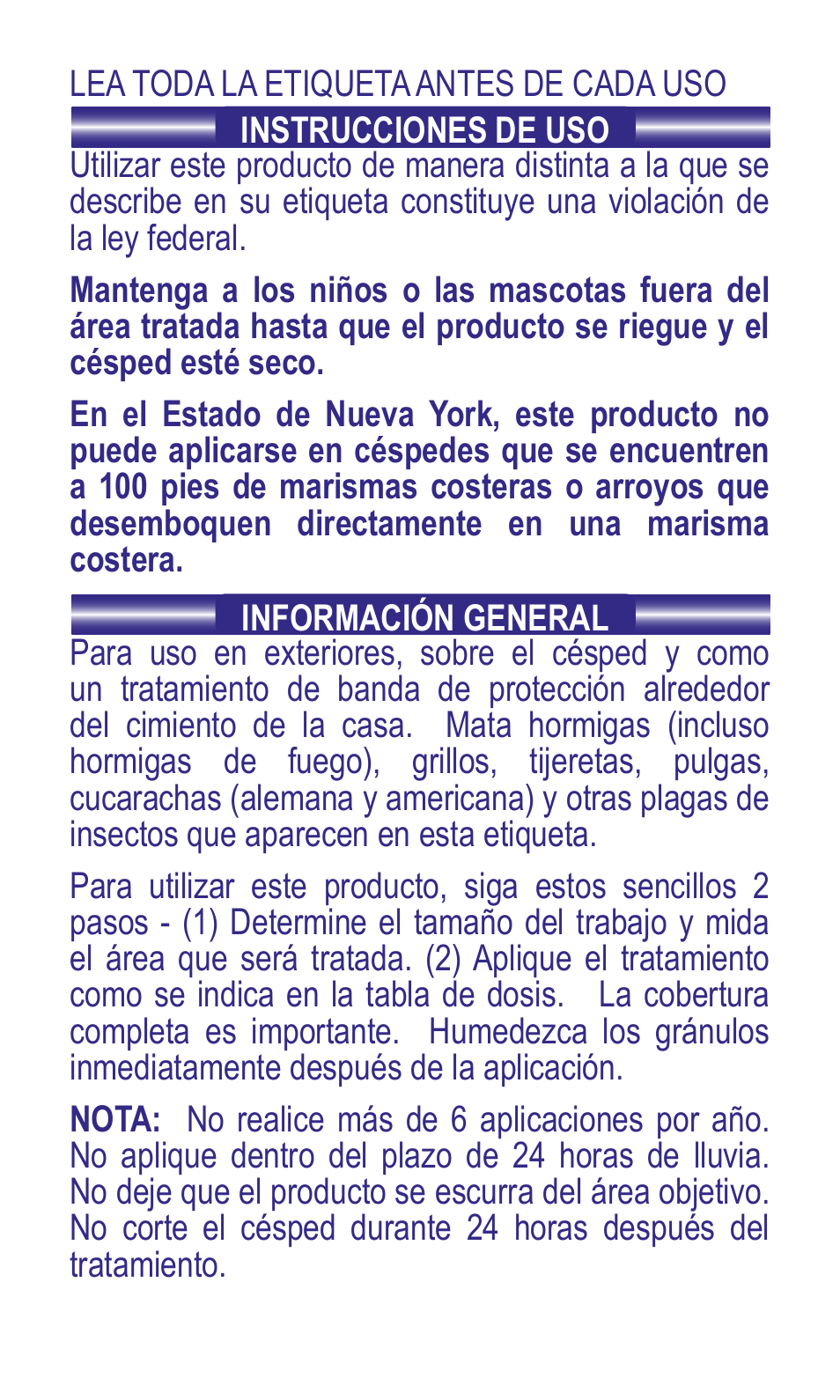Bonide Ant Killer Granules User Manual | Page 8 / 12