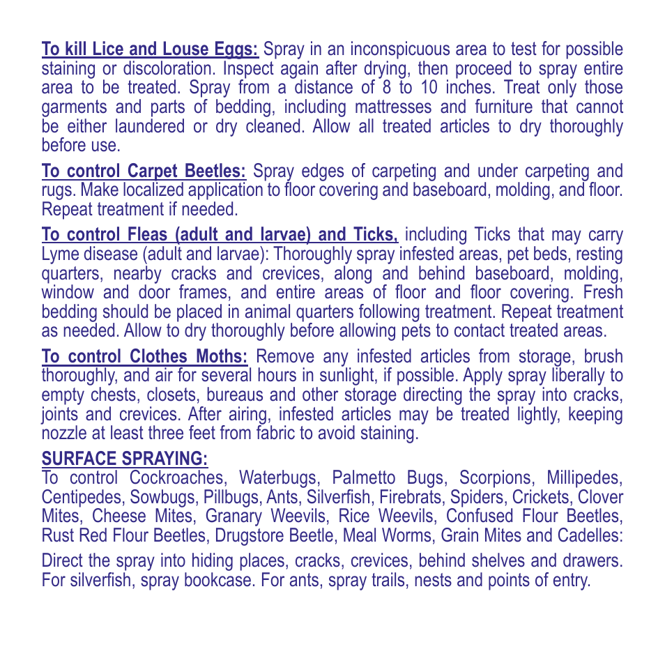 Bonide Bedbug Killer- House Guard User Manual | Page 3 / 8