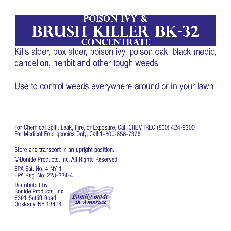 Bonide Brush Killer Bk-32 Conc.  User Manual | 8 pages