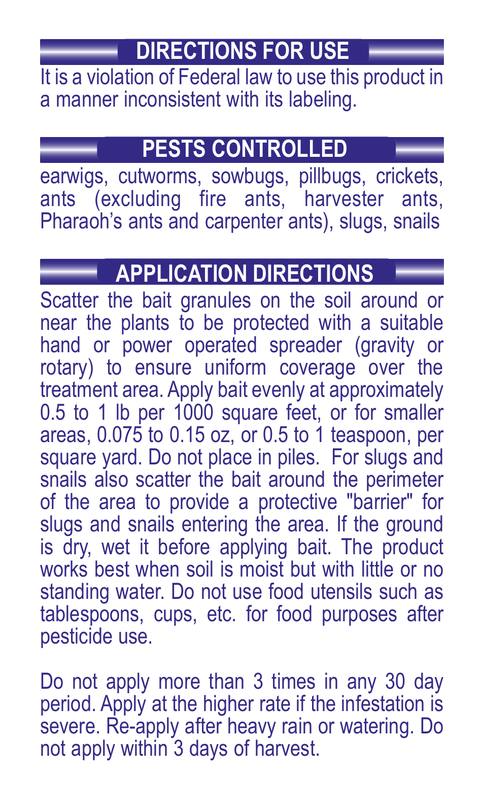 Bonide Bug & Slug Killer User Manual | Page 2 / 4