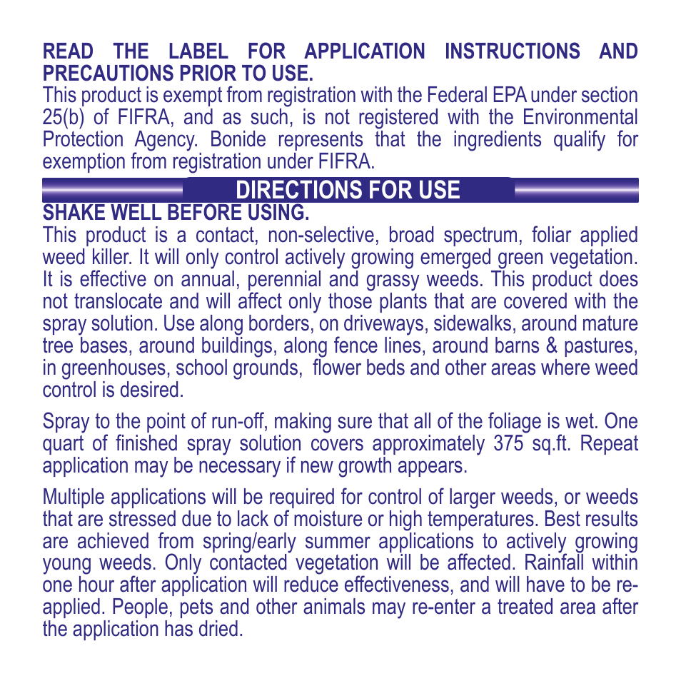 Bonide Burn Out Weed & Grass Killer RTU User Manual | Page 2 / 4