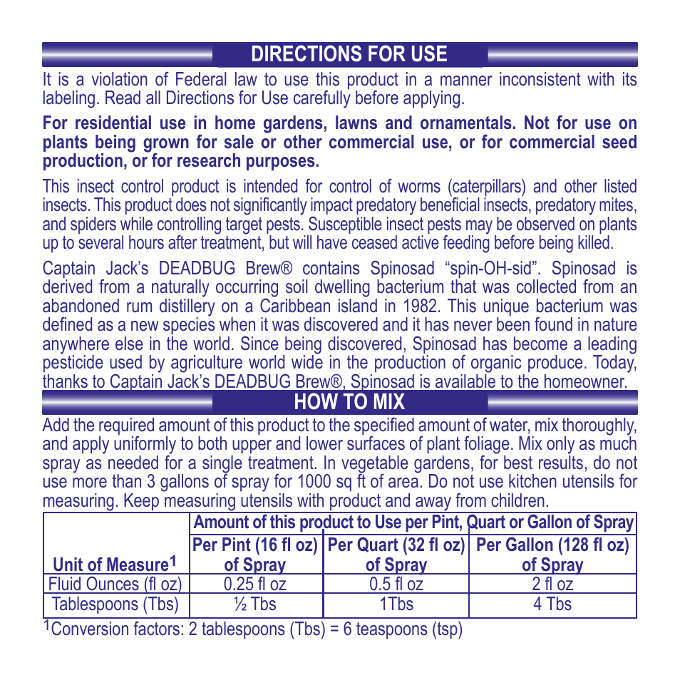 Bonide Captain Jack's Deadbug Brew Conc. User Manual | Page 2 / 12