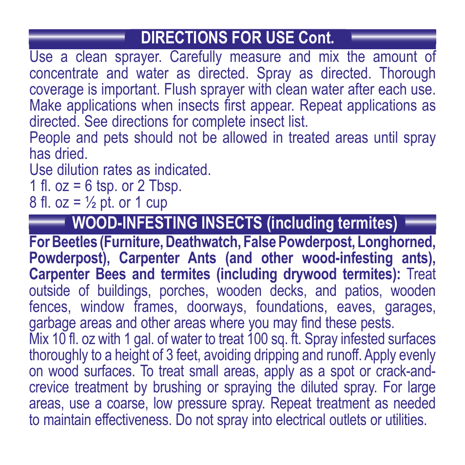 Bonide Carpenter Ant Control Conc User Manual | Page 3 / 8