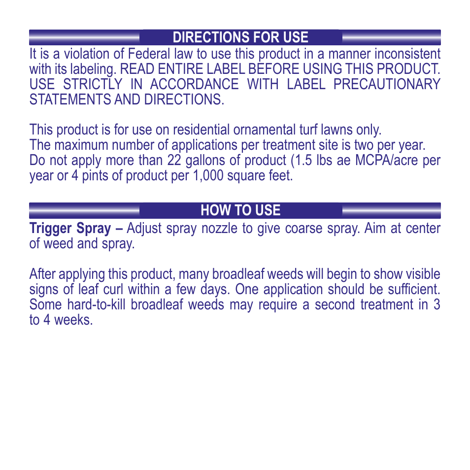 Bonide Chickweed, Clover & Oxalis Killer RTU User Manual | Page 2 / 8