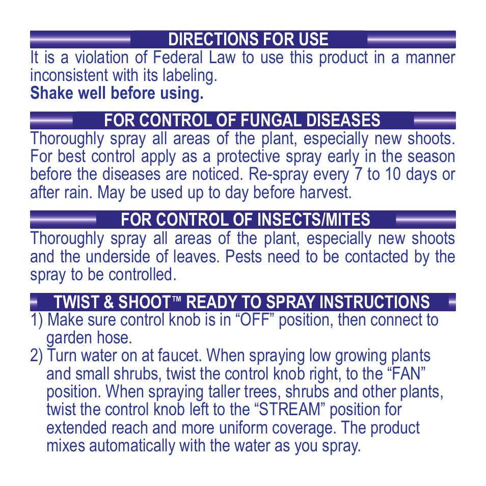 Bonide Citrus, Fruit & Nut Orchard Spray RTS User Manual | Page 2 / 8