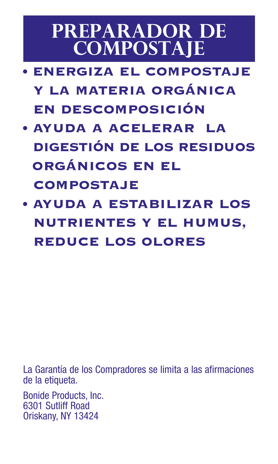 Preparador de compostaje | Bonide Compost Maker  User Manual | Page 3 / 4