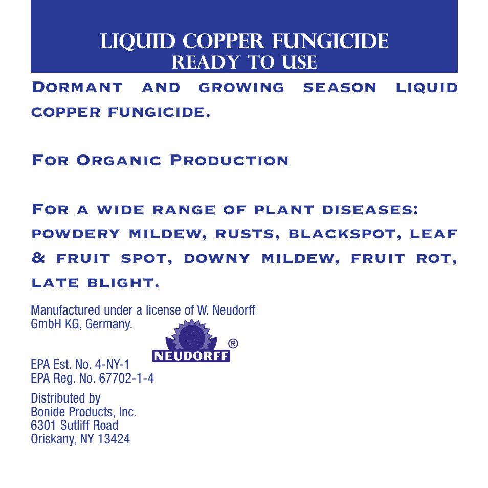 Bonide Copper Fungicide RTU  User Manual | 12 pages