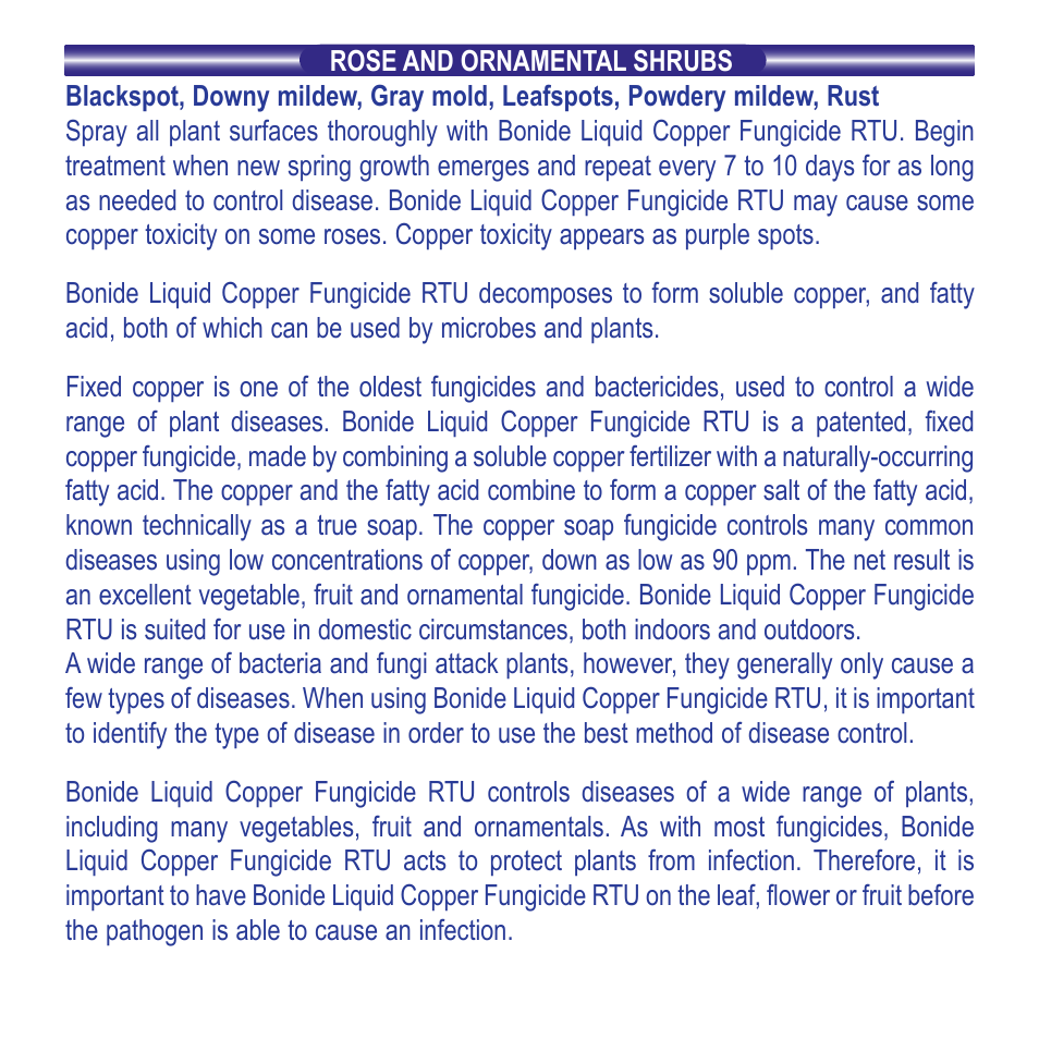 Bonide Copper Fungicide RTU  User Manual | Page 6 / 12
