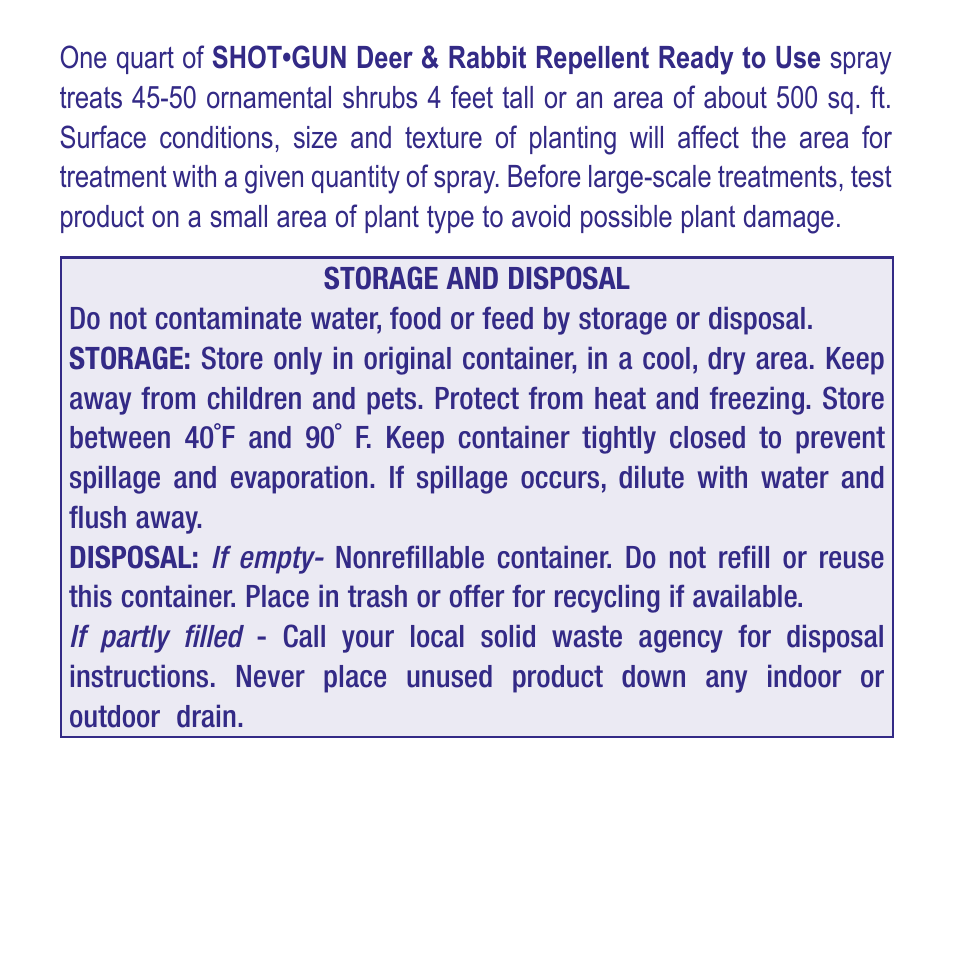 Bonide Deer & Rabbit Repel. RTU User Manual | Page 3 / 4