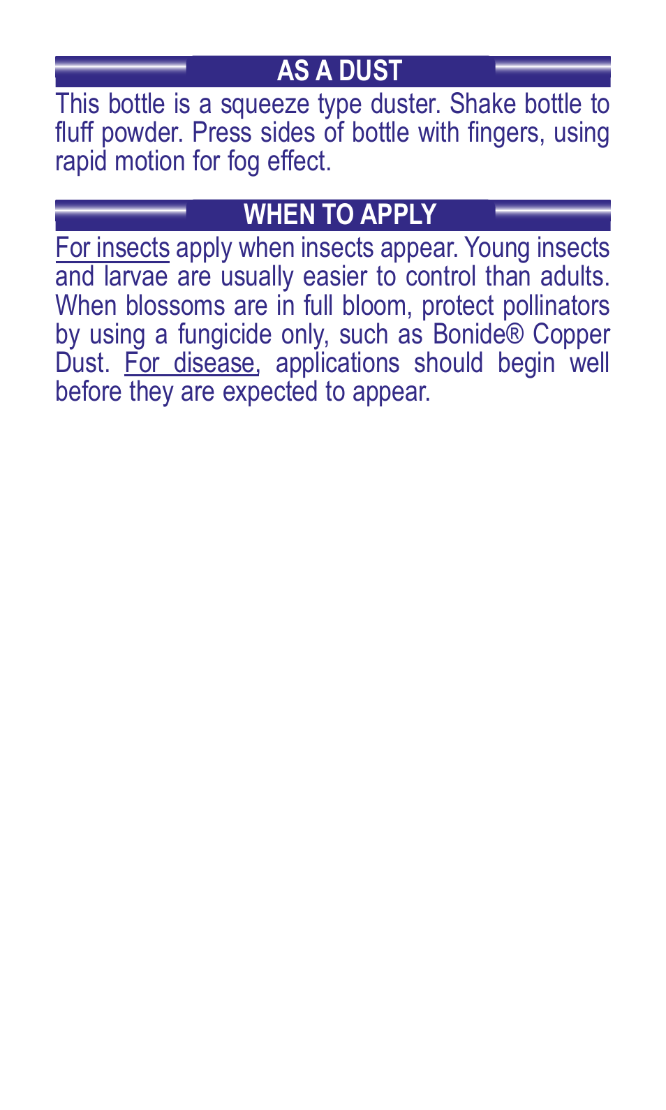 Bonide Dragoon Dust w/copper User Manual | Page 3 / 12