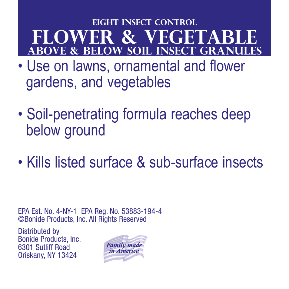 Bonide Eight Flower & Vegetable Granules User Manual | 8 pages