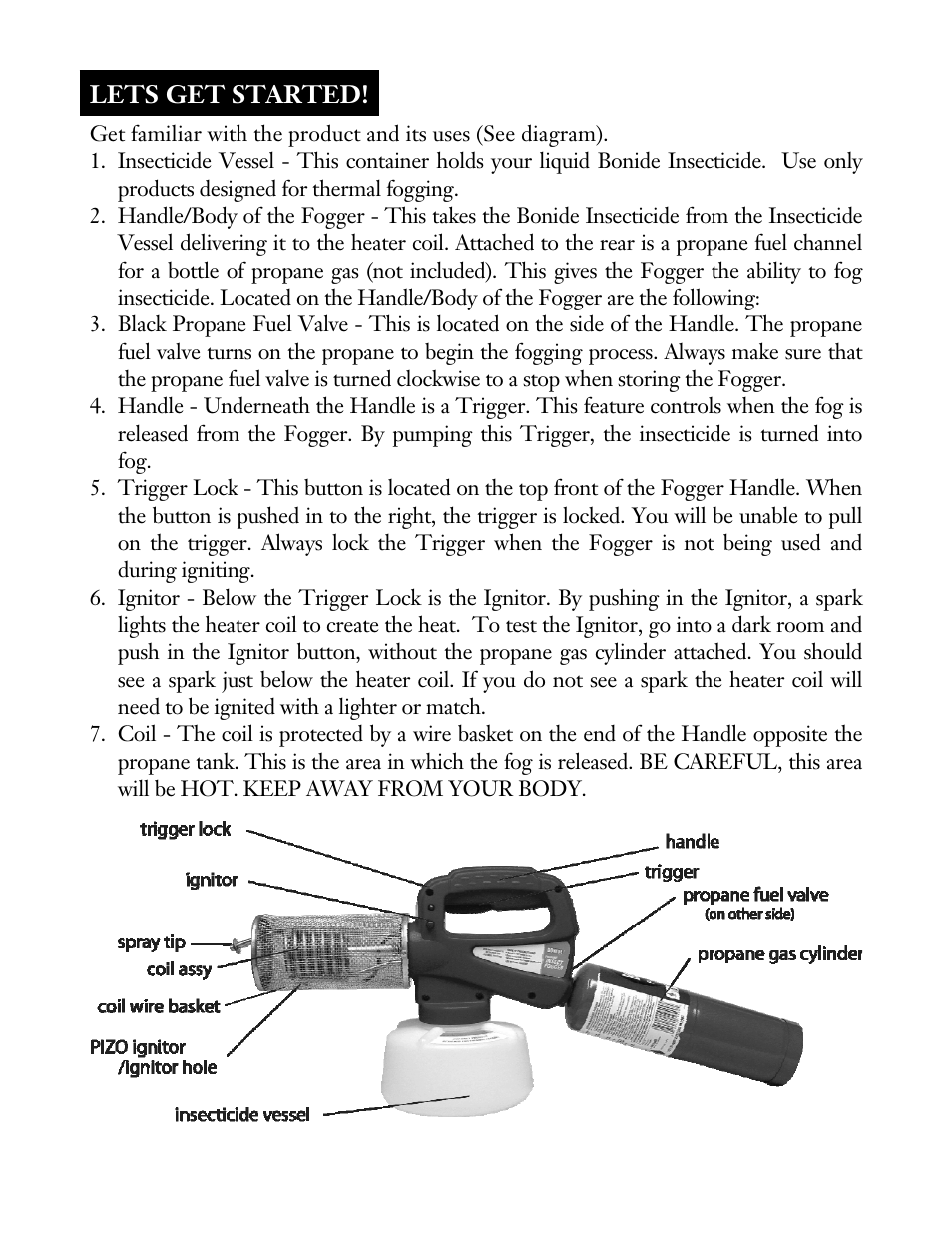 Lets get started | Bonide Fog Rx Insect Fogger User Manual | Page 2 / 12