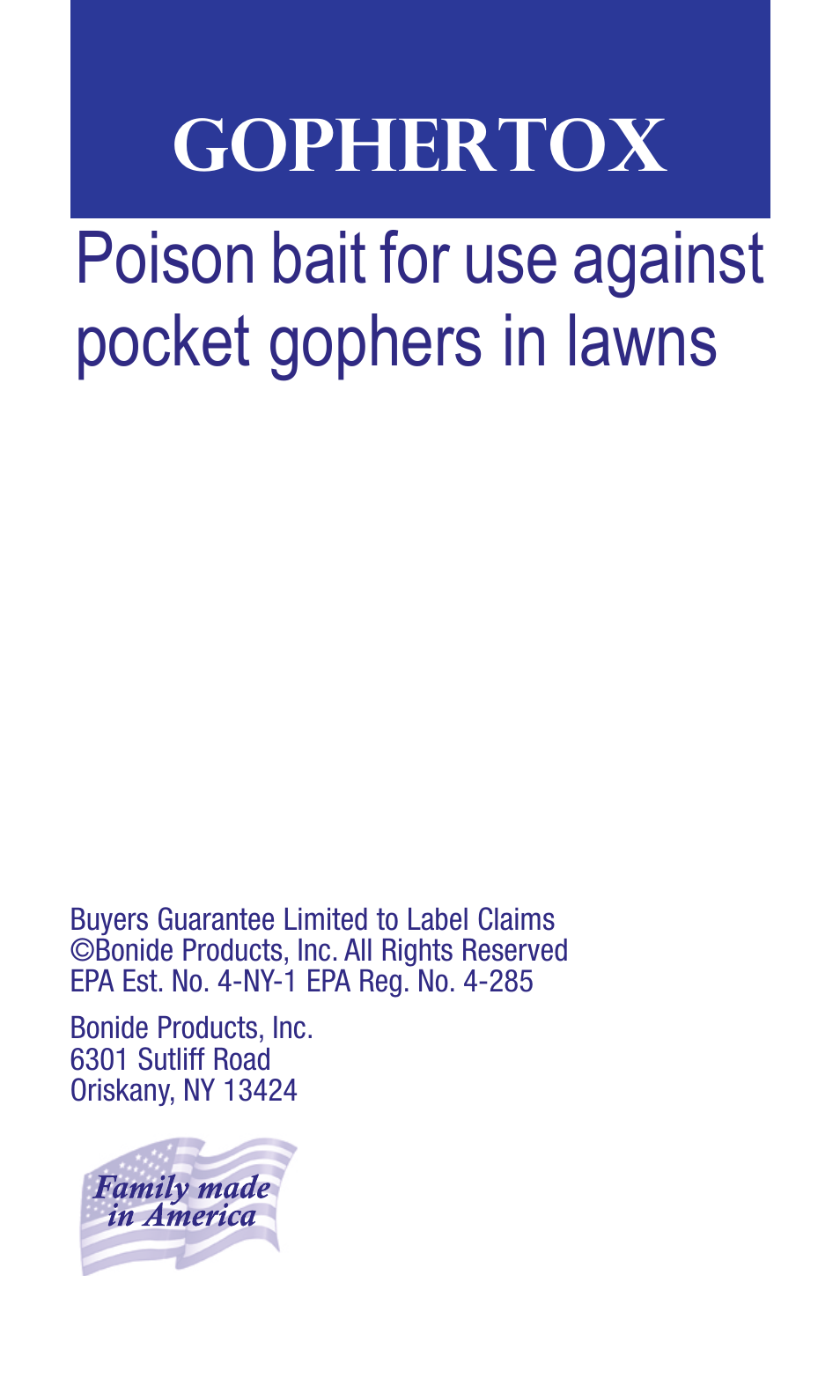 Bonide Gopher Tox  User Manual | 4 pages