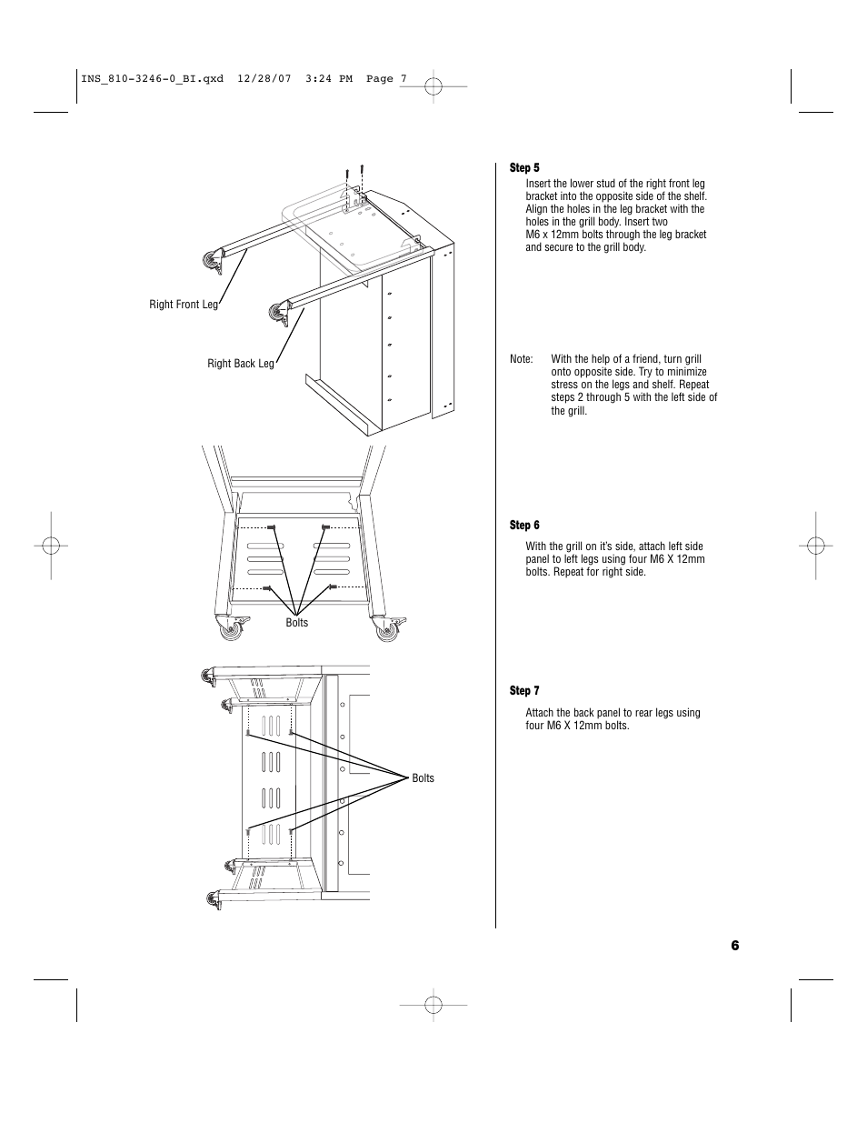 Brinkmann Dual Zone Charcoal Grill User Manual | Page 7 / 40