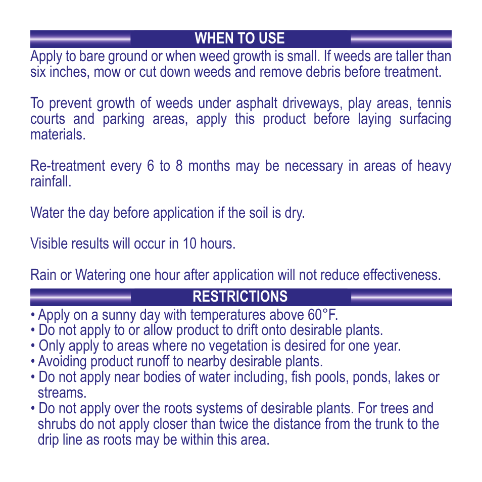 Bonide Ground Force Vegetation Killer RTU User Manual | Page 3 / 8
