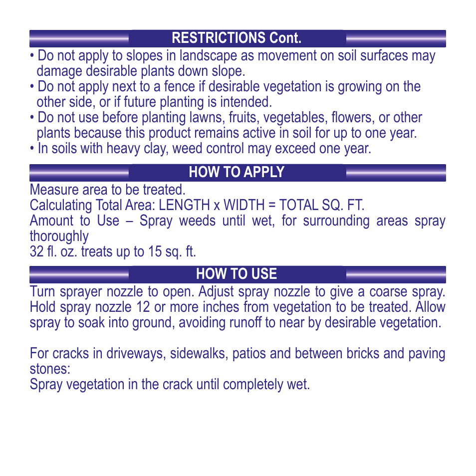 Bonide Ground Force Vegetation Killer RTU User Manual | Page 4 / 8