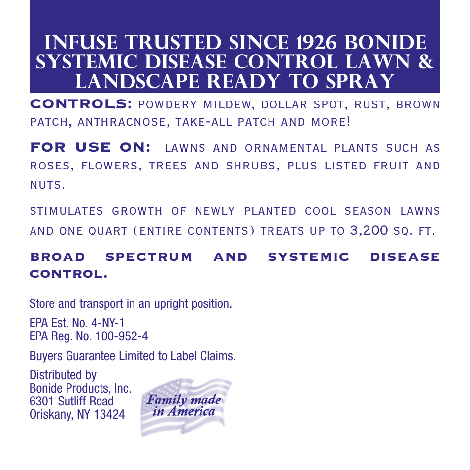 Bonide INFUSE RTS User Manual | 12 pages