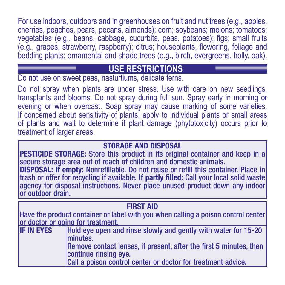 Bonide Insecticidal Soap Concentrate User Manual | Page 3 / 4