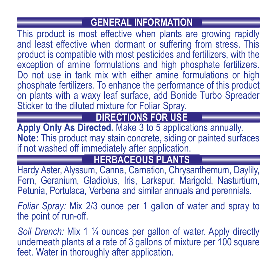 Bonide Iron Complex Concentrate User Manual | Page 2 / 4