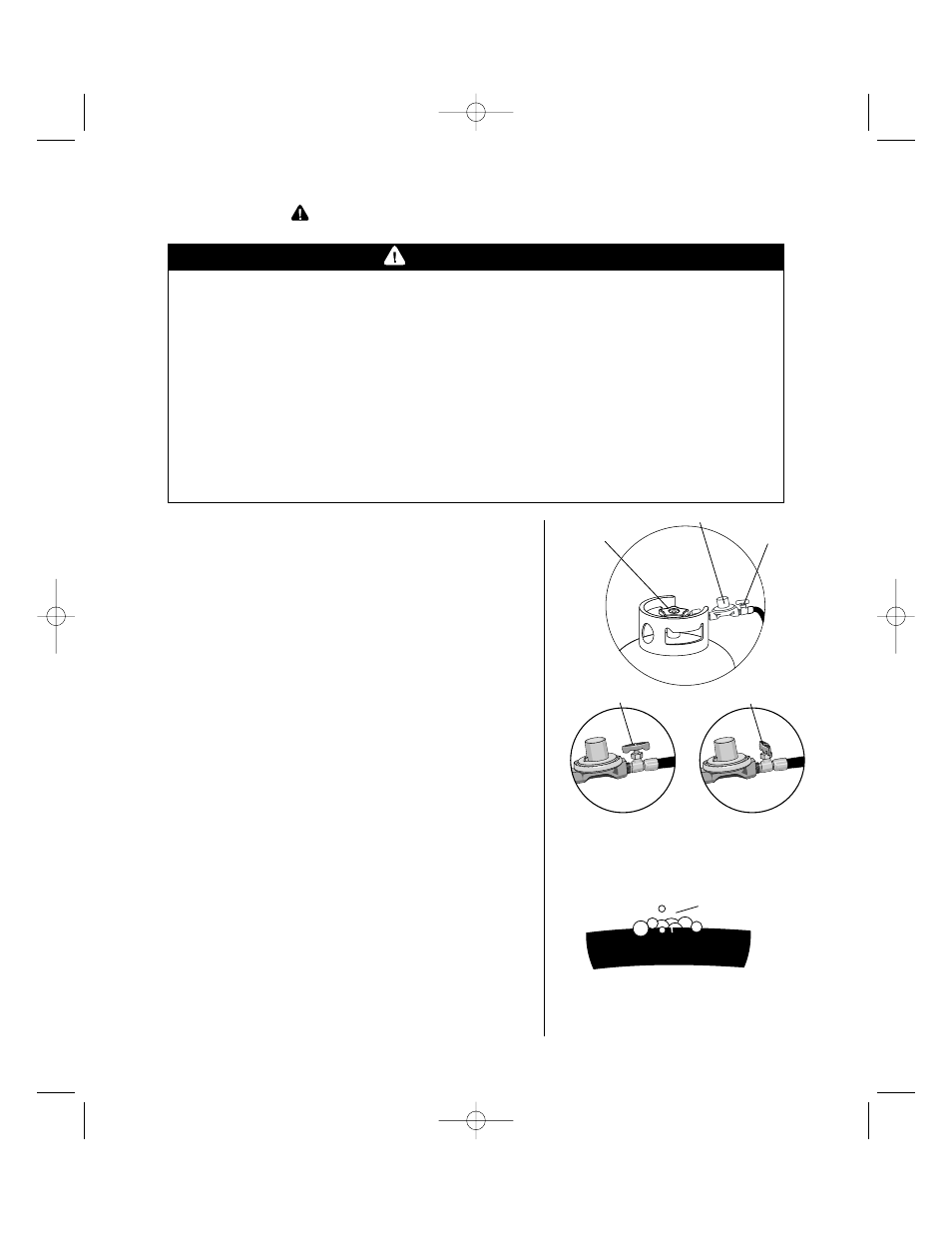 Gas leak testing, Warning | Brinkmann 812-3325-7 User Manual | Page 5 / 12