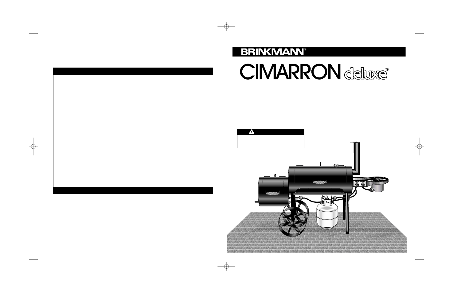 Owner’s manual, Warning, 75 year limited warranty | Assembly & operating instructions | Brinkmann Charcoal Smoker User Manual | Page 22 / 22