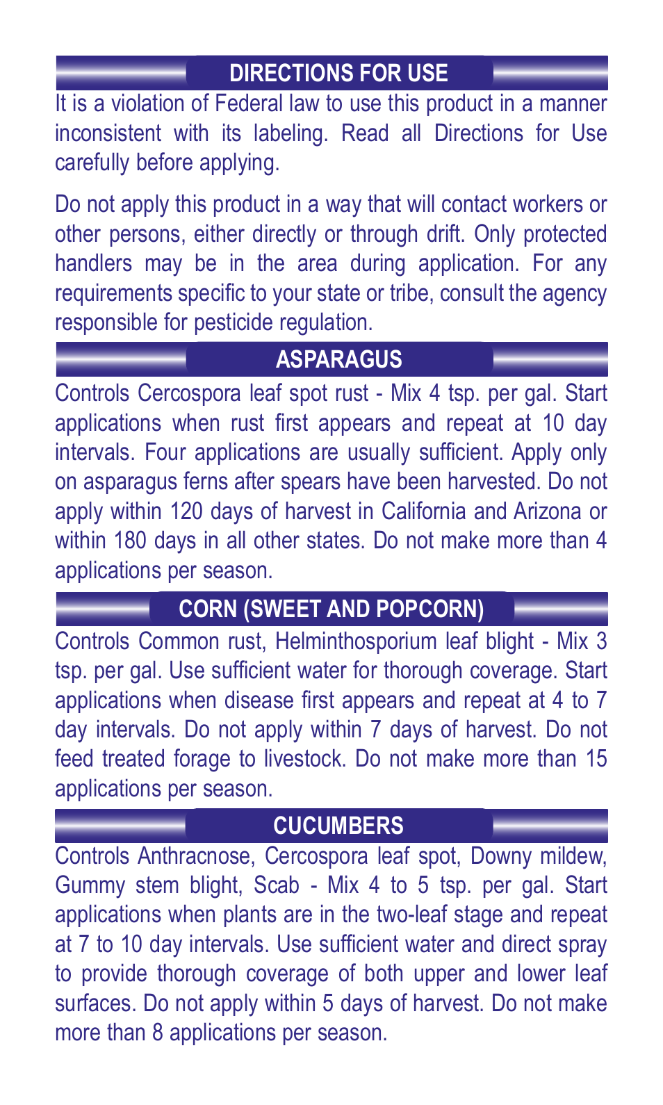 Bonide Mancozeb Flowable w/Zinc Conc.  User Manual | Page 2 / 8