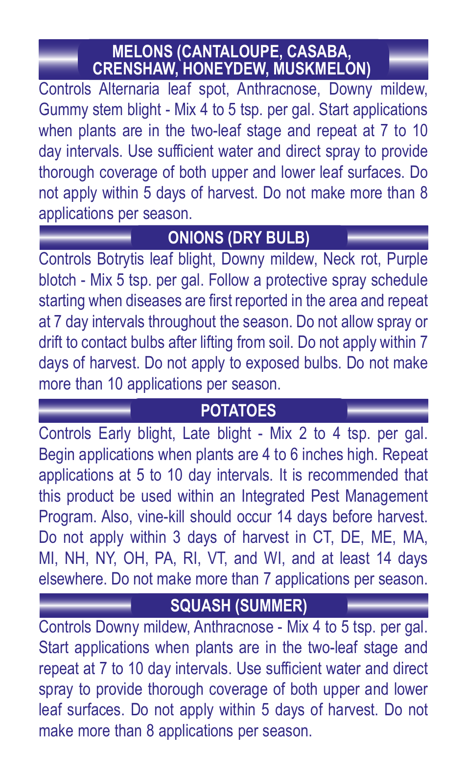 Bonide Mancozeb Flowable w/Zinc Conc.  User Manual | Page 3 / 8