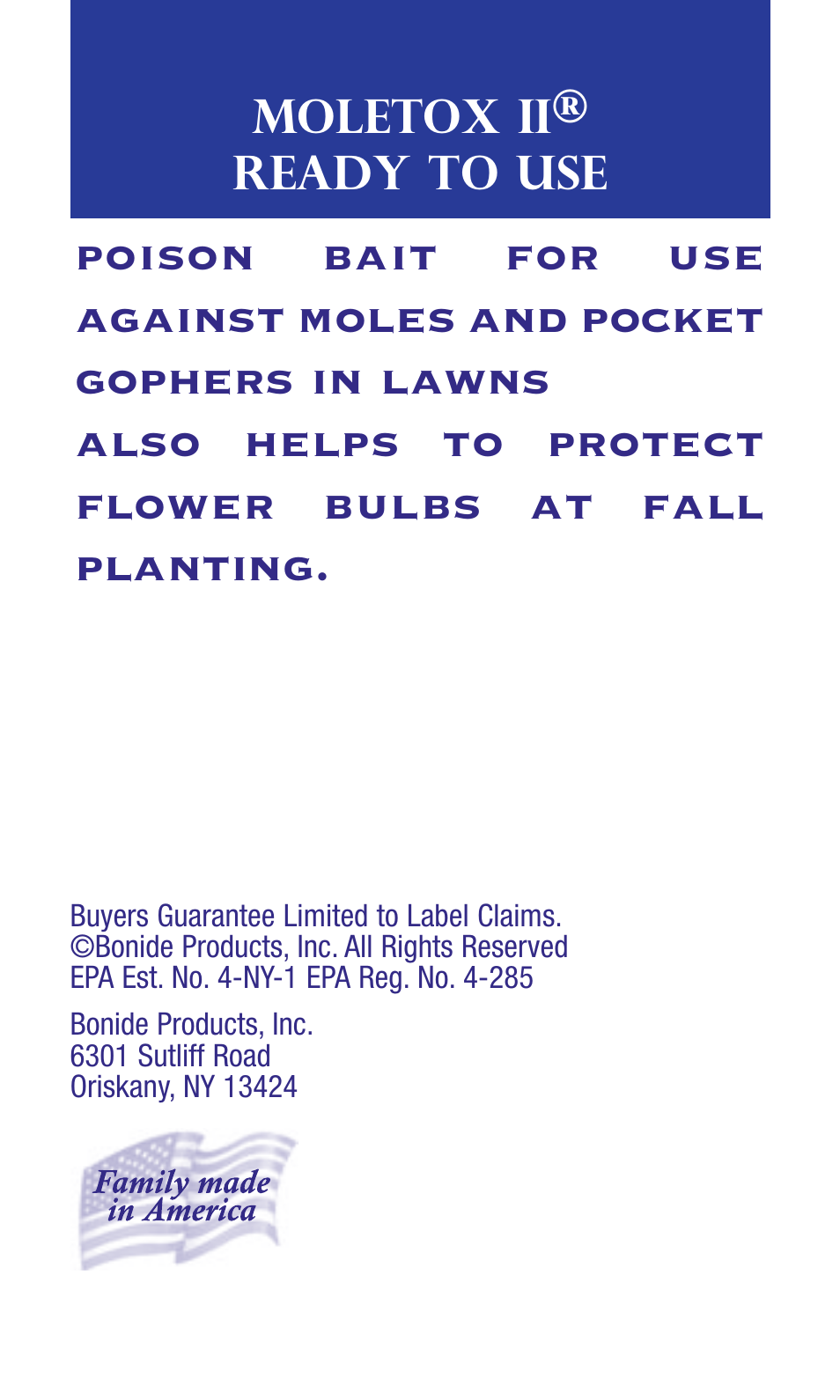 Bonide Moletox II  User Manual | 8 pages